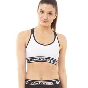 New Balance Women's Pace Bra 2.0 Sports Bra White Reversible